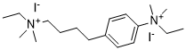 Ammonium, (4-(p-ethyldimethylammoniophenyl)butyl)ethyldimethyl-, diiodide 63981-94-2